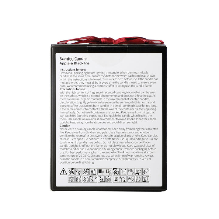 Evil Queen Apple & Black Iris Frosted Glass Candle