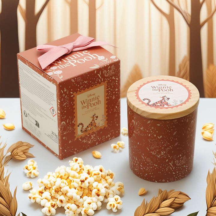 Tigger Popcorn & Malt Barley Glass Candle