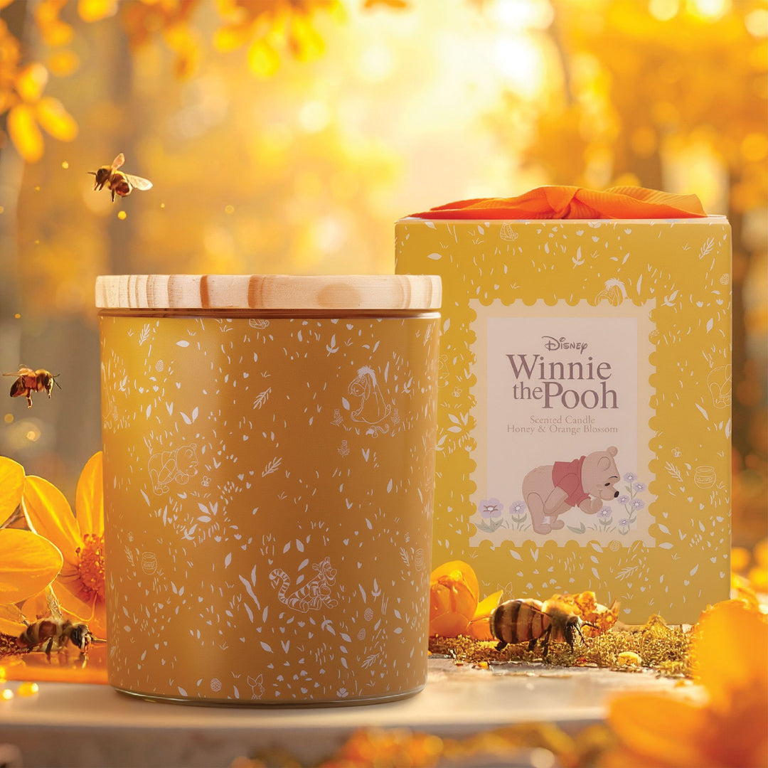 Winnie the Pooh Honey & Orange Blossom Glass Candle
