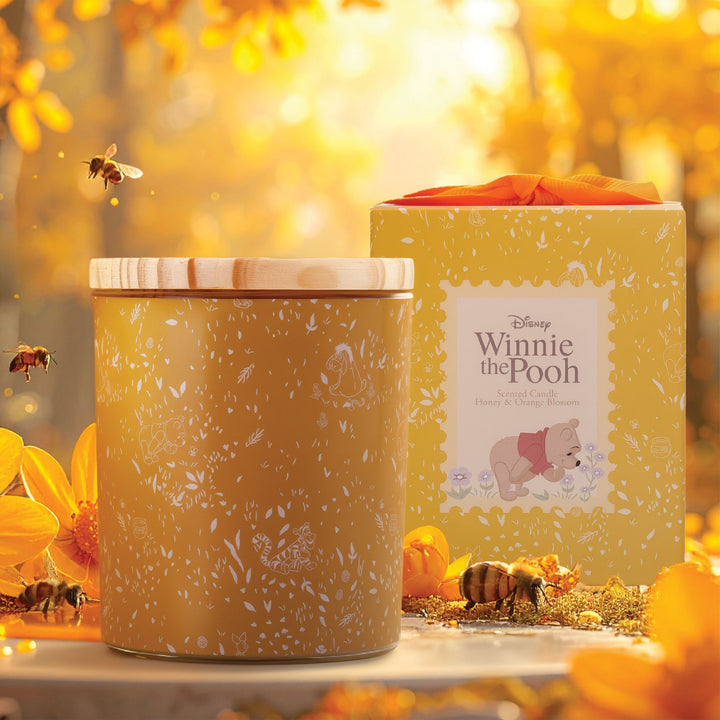 Winnie the Pooh Honey & Orange Blossom Glass Candle