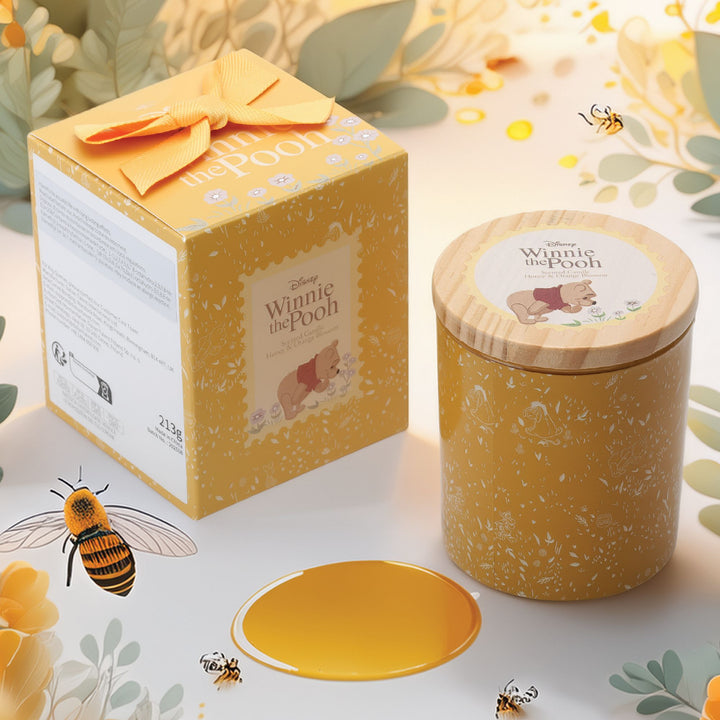 Winnie the Pooh Honey & Orange Blossom Glass Candle
