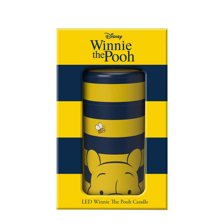 Pooh Black & Yellow Stripe LED Candle