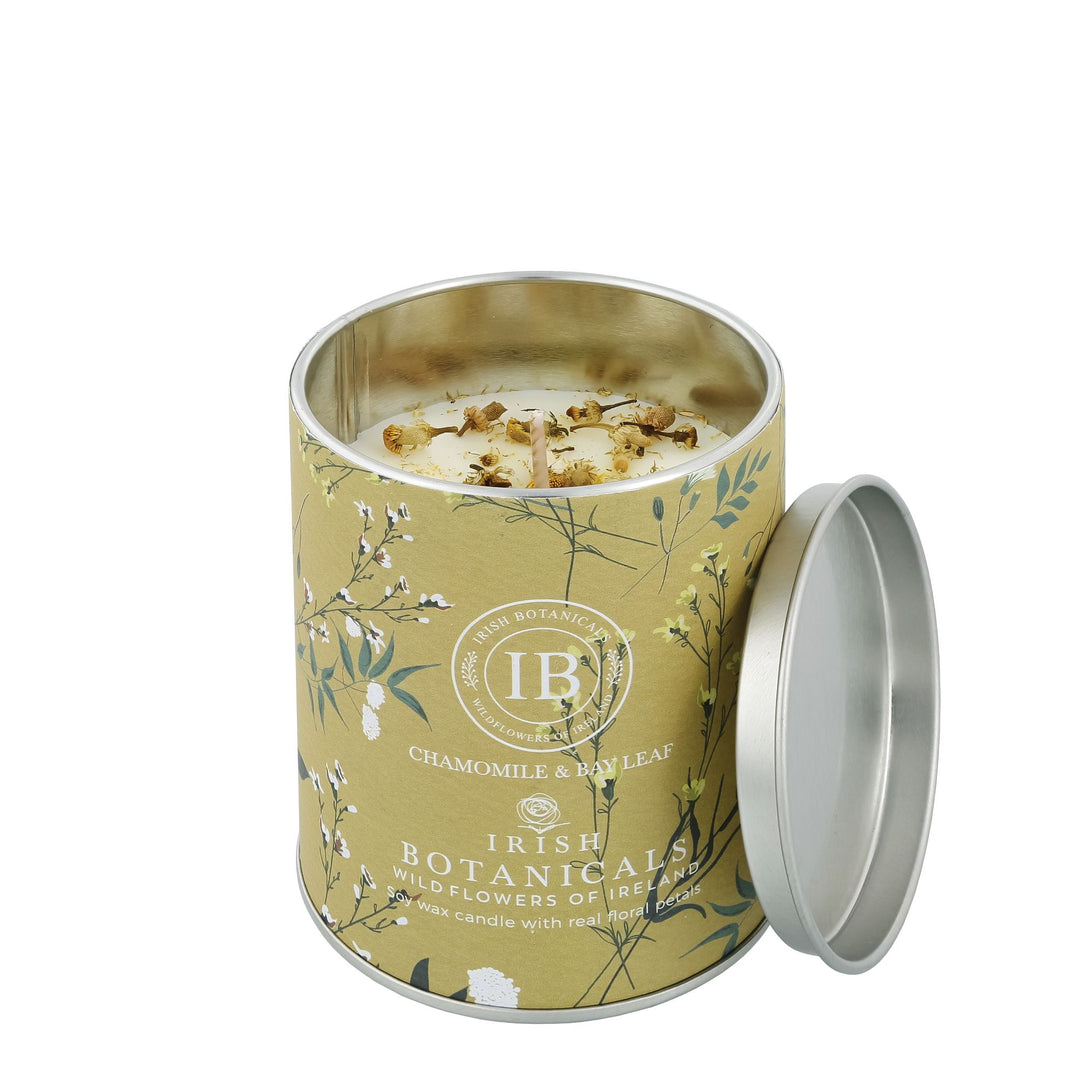 Chamomile and Bay Leaf Tin Candle by Irish Botanicals