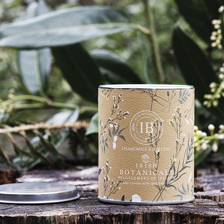 Chamomile and Bay Leaf Tin Candle by Irish Botanicals