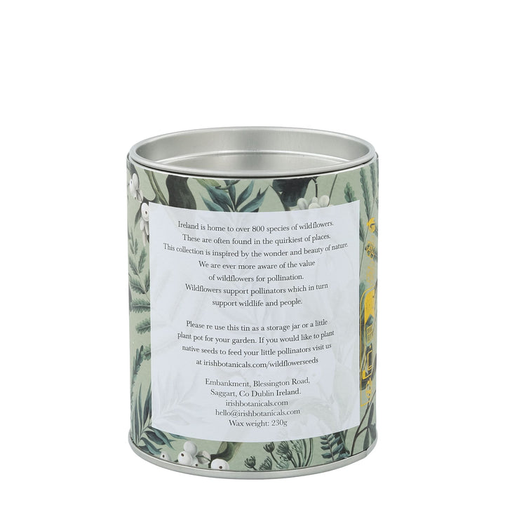 Dandelion and Dock Leaf Tin Candle by Irish Botanicals