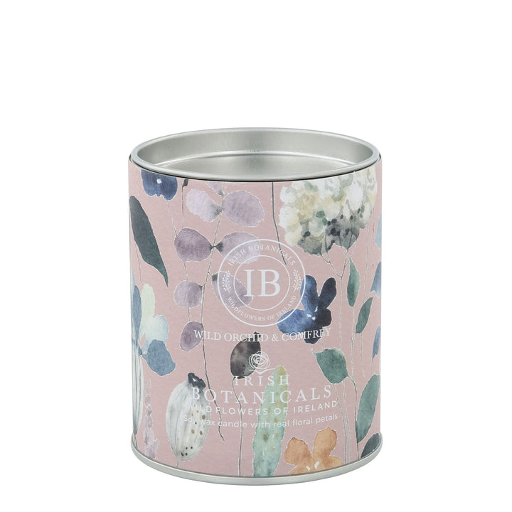 Wild Orchid and Comfrey Tin Candle by Irish Botanicals