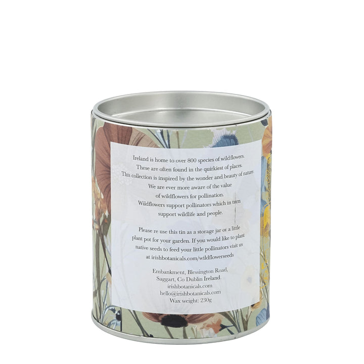 Wild Rose and Stinging Nettle Tin Candle by Irish Botanicals