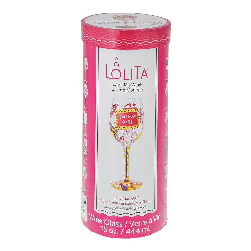 Lolita Birthday Girl Wine Glass by Lolita - Enesco Gift Shop