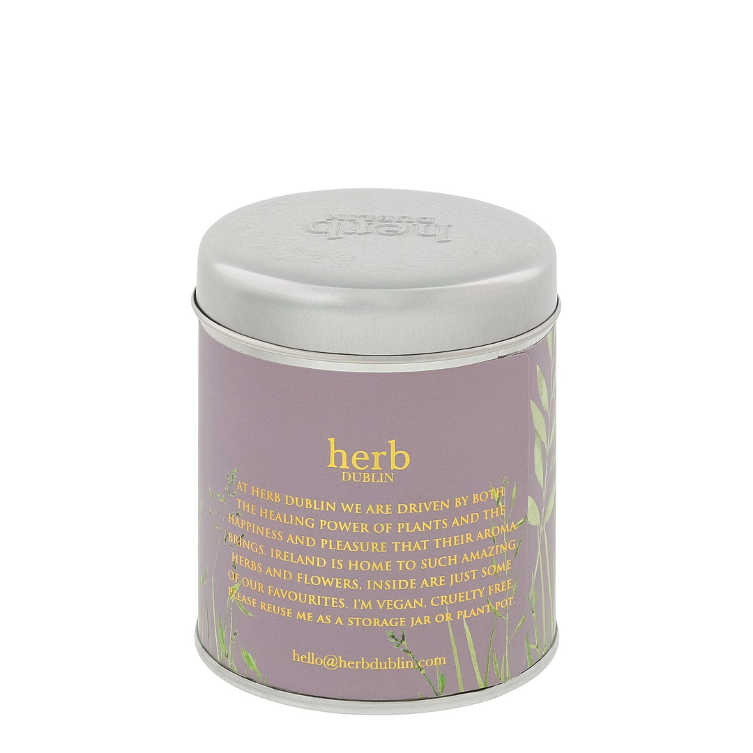 Lavender Tin Candle by Herb Dublin