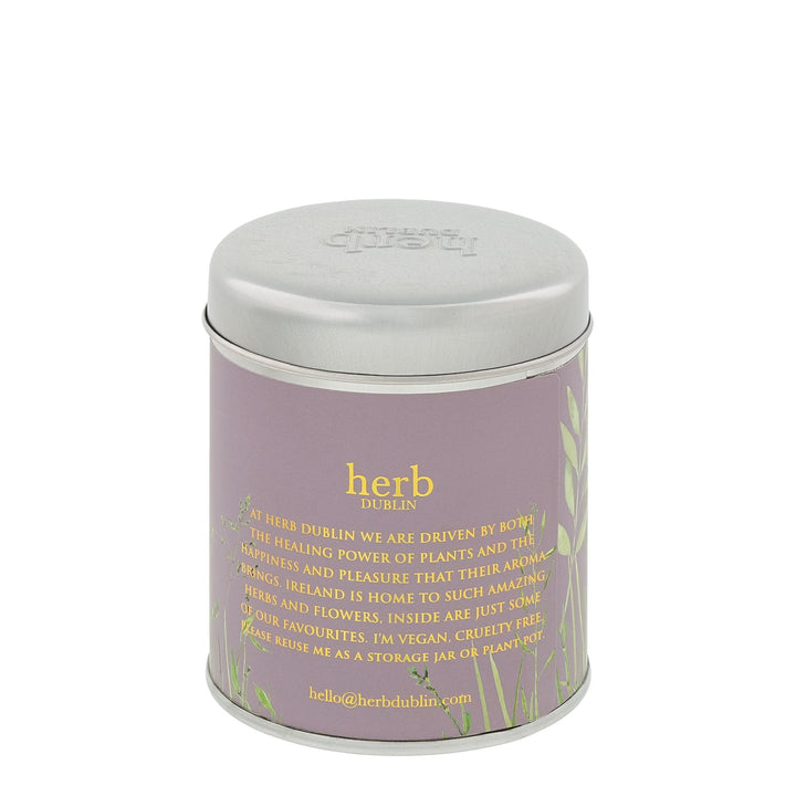 Lavender Tin Candle by Herb Dublin