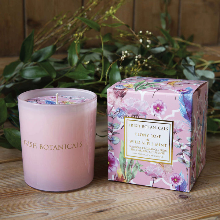 Peony And Wild Apple Mint Candle by Irish Botanicals