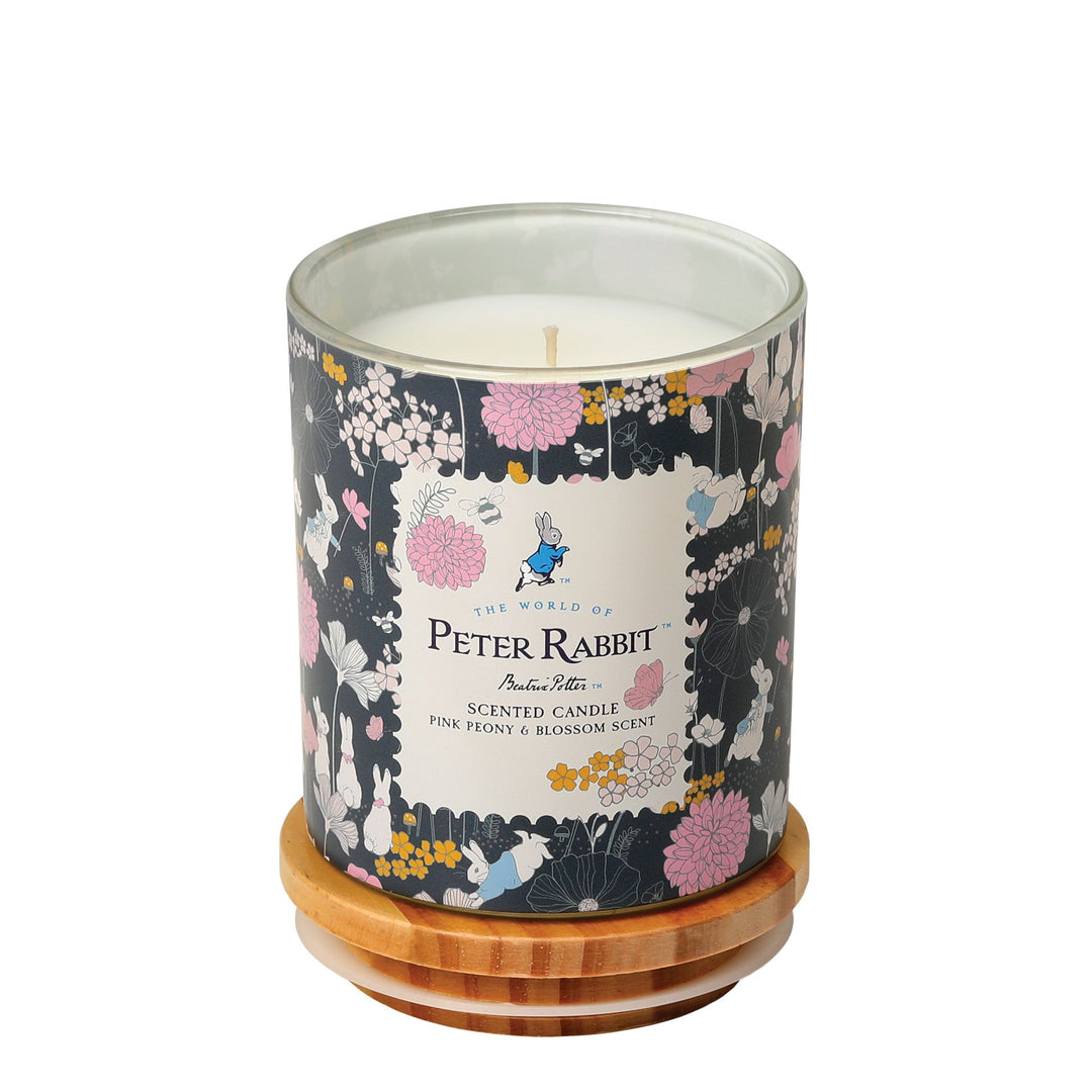 Peter Rabbit Pink Peony & Blossom Candle