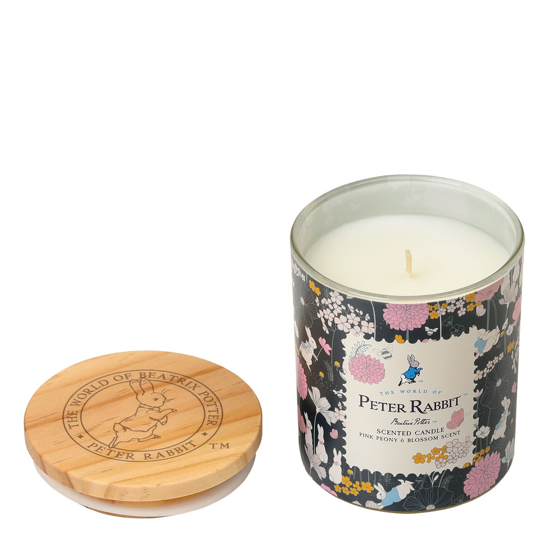 Peter Rabbit Pink Peony & Blossom Candle