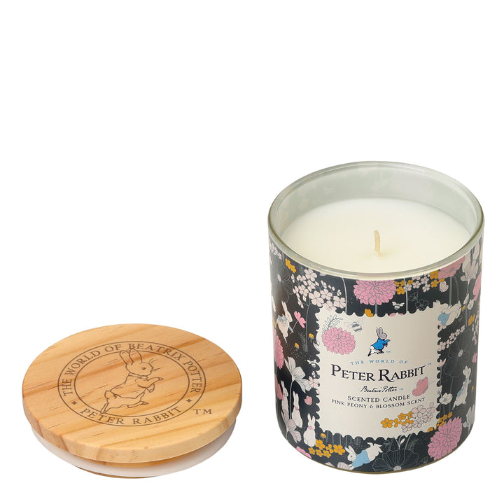 Peter Rabbit Pink Peony & Blossom Candle