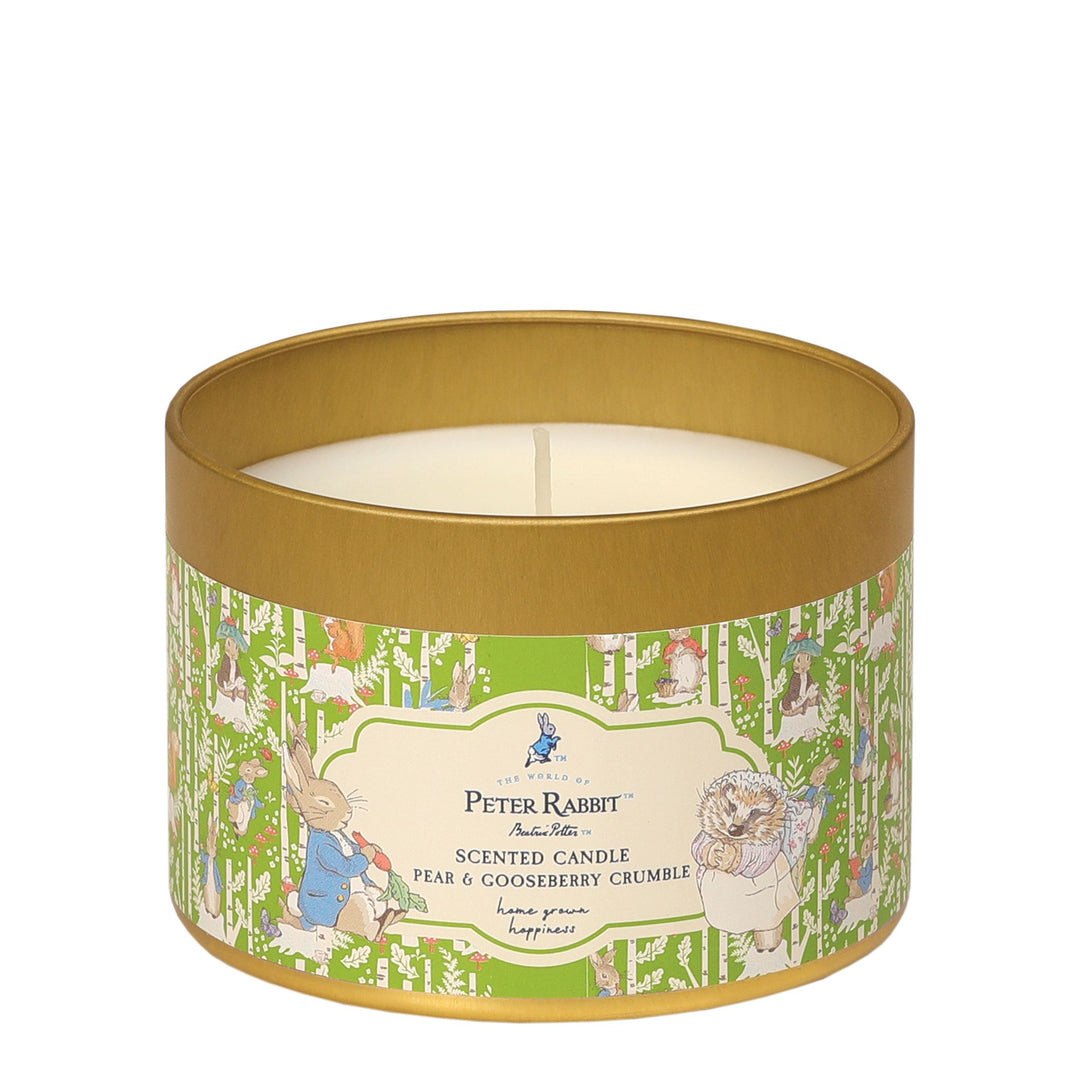 Peter Rabbit Pear & Gooseberry Tin Candle