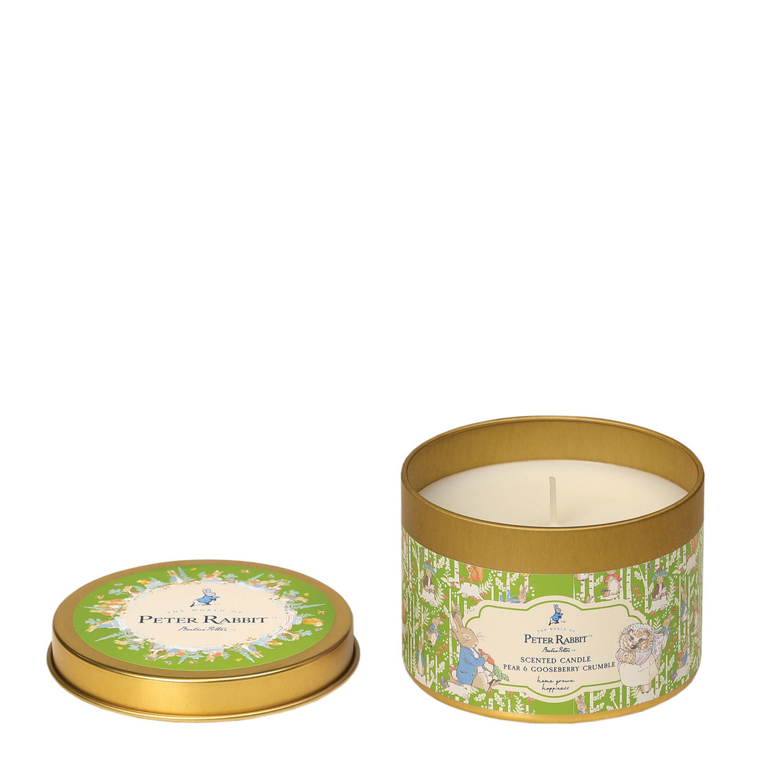Peter Rabbit Pear & Gooseberry Tin Candle