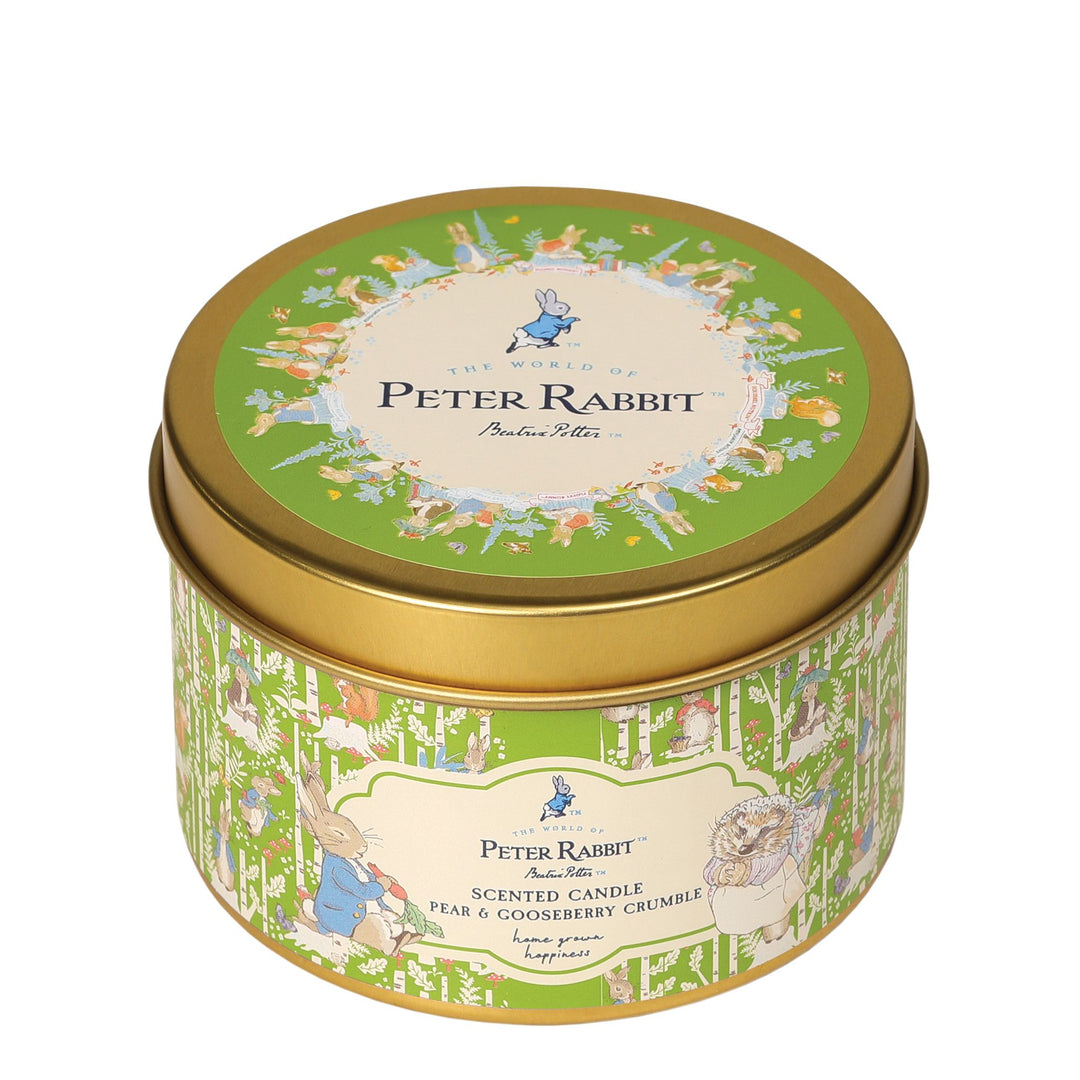 Peter Rabbit Pear & Gooseberry Tin Candle