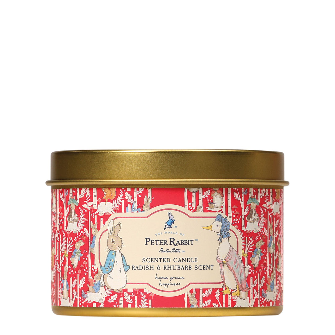Peter Rabbit Radish & Rhubarb Tin Candle