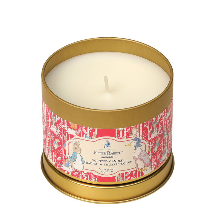 Peter Rabbit Radish & Rhubarb Tin Candle