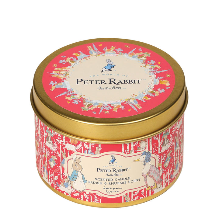 Peter Rabbit Radish & Rhubarb Tin Candle