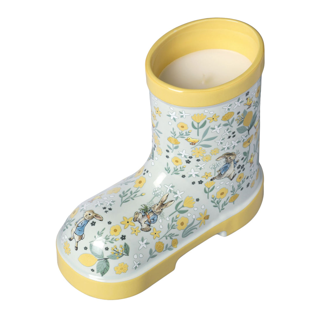 Peter Rabbit Citronella Wellington Boot Shaped Candle
