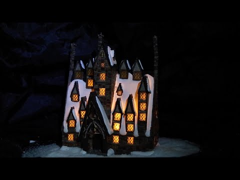The Three Broomsticks Illuminated Model Building (EU Version) - Harry Potter Village by D56