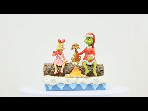 Grinch, Cindy-Lou and Max Roasting Marshmallows LED Figurine