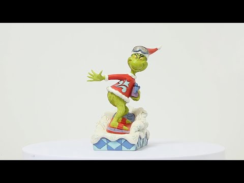 The Grinch Snowboarding Figurine