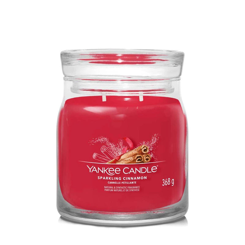 Sparkling Cinnamon Signature Medium Jar by Yankee Candle - Enesco Gift Shop