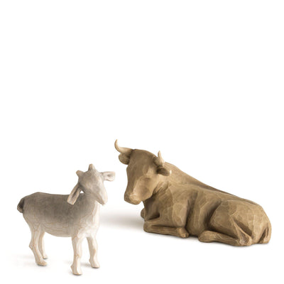 Ox and Goat Figurines by Willow Tree - Enesco Gift Shop