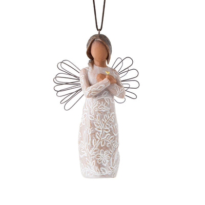 Remembrance Ornament (darker skin and hair) by Willow Tree - Enesco Gift Shop