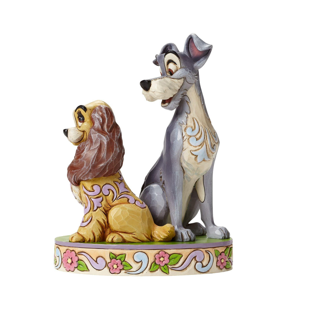 Opposites Attract - Lady and The Tramp 60th Anniversary Figurine - Disney Traditions by Jim Shore - Enesco Gift Shop