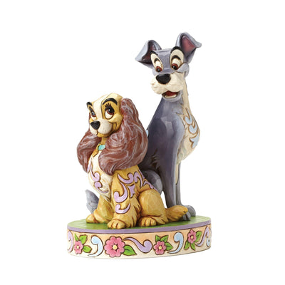 Opposites Attract - Lady and The Tramp 60th Anniversary Figurine - Disney Traditions by Jim Shore - Enesco Gift Shop