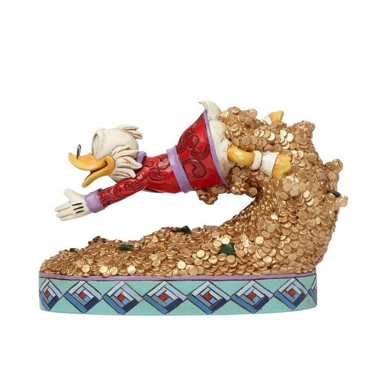 Treasure Dive - Scrooge McDuck Figurine - Disney Traditions by Jim Shore - Enesco Gift Shop