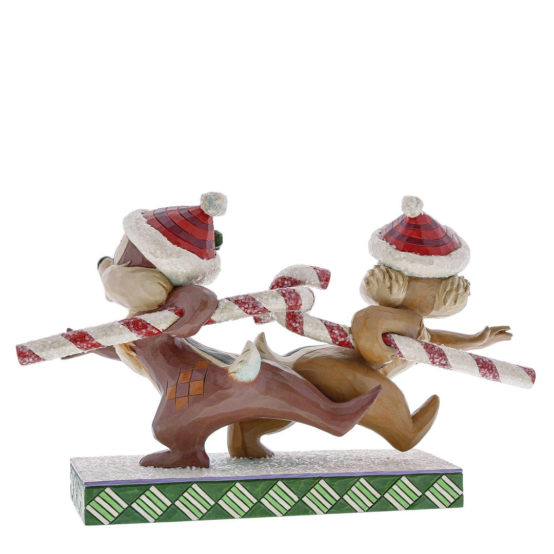 Chip 'n' Dale Christmas Figurine - Disney Traditions by Jim Shore - Enesco Gift Shop