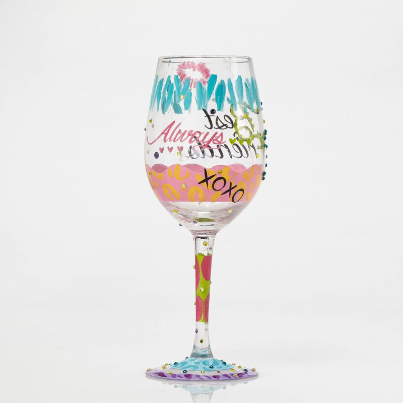 Best Friends Always Wine Glass by Lolita - Enesco Gift Shop