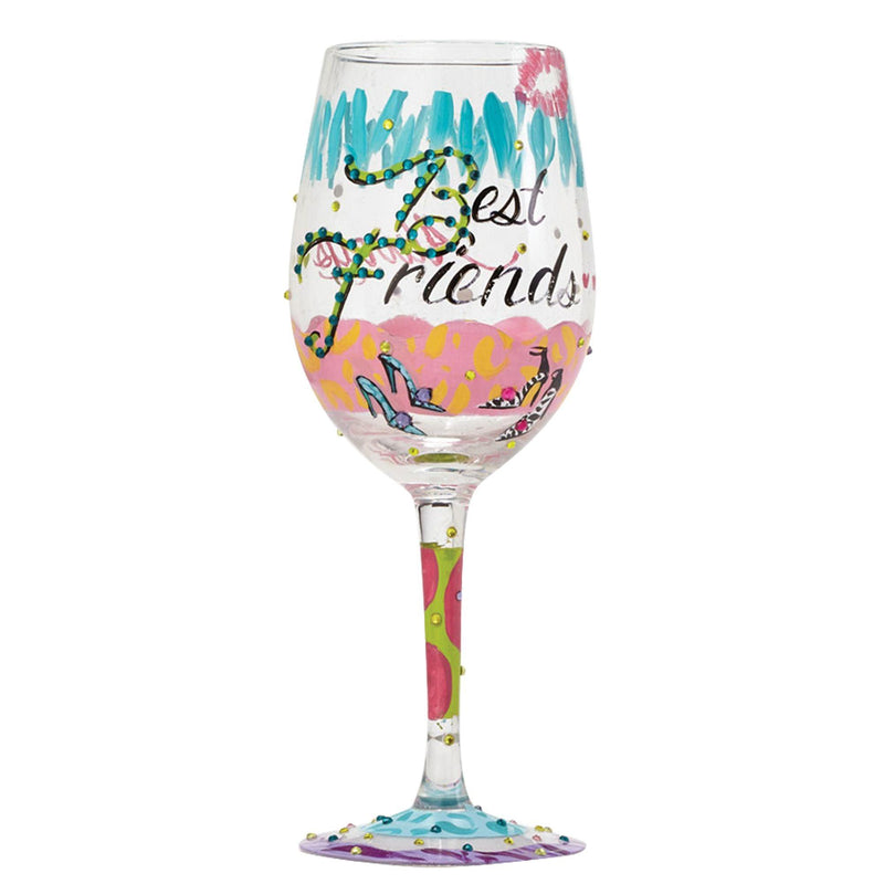 Best Friends Always Wine Glass by Lolita - Enesco Gift Shop