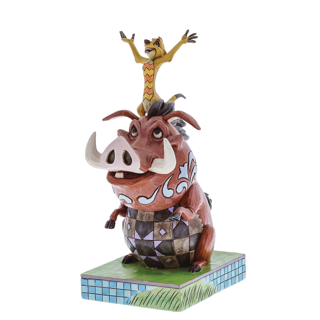 Carefree Cohorts - Timon and Pumbaa Figurine - Disney Traditions by Jim Shore - Enesco Gift Shop