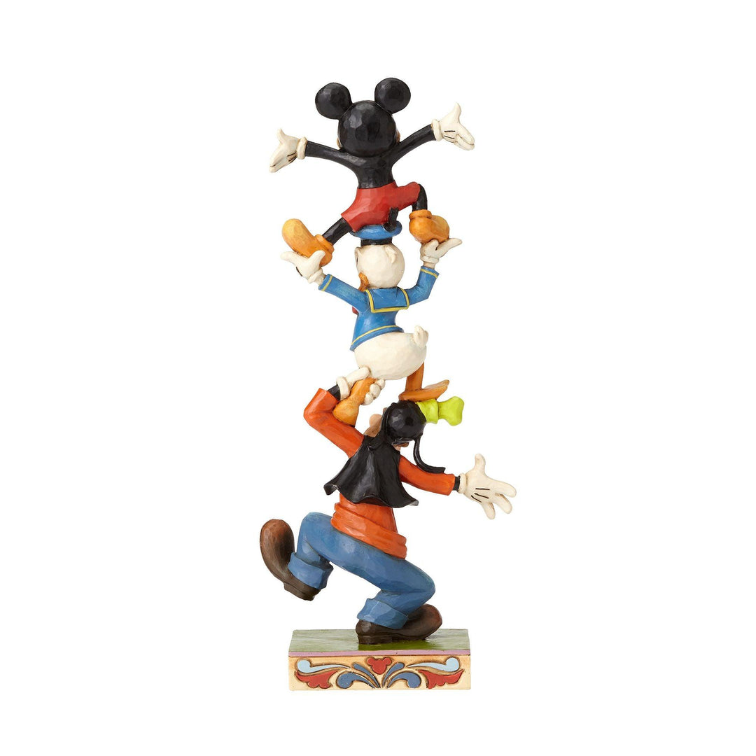 Teetering Tower - Goofy, Donald Duck and Mickey Mouse Figurine - Disney Traditions by Jim Shore - Enesco Gift Shop