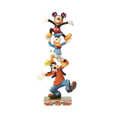 Teetering Tower - Goofy, Donald Duck and Mickey Mouse Figurine - Disney Traditions by Jim Shore - Enesco Gift Shop