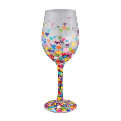 Hearts-A-Million Wine Glass by Lolita - Enesco Gift Shop