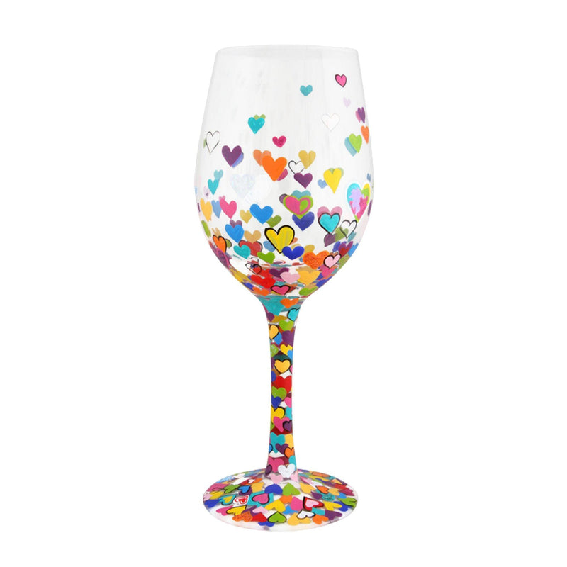 Hearts-A-Million Wine Glass by Lolita - Enesco Gift Shop