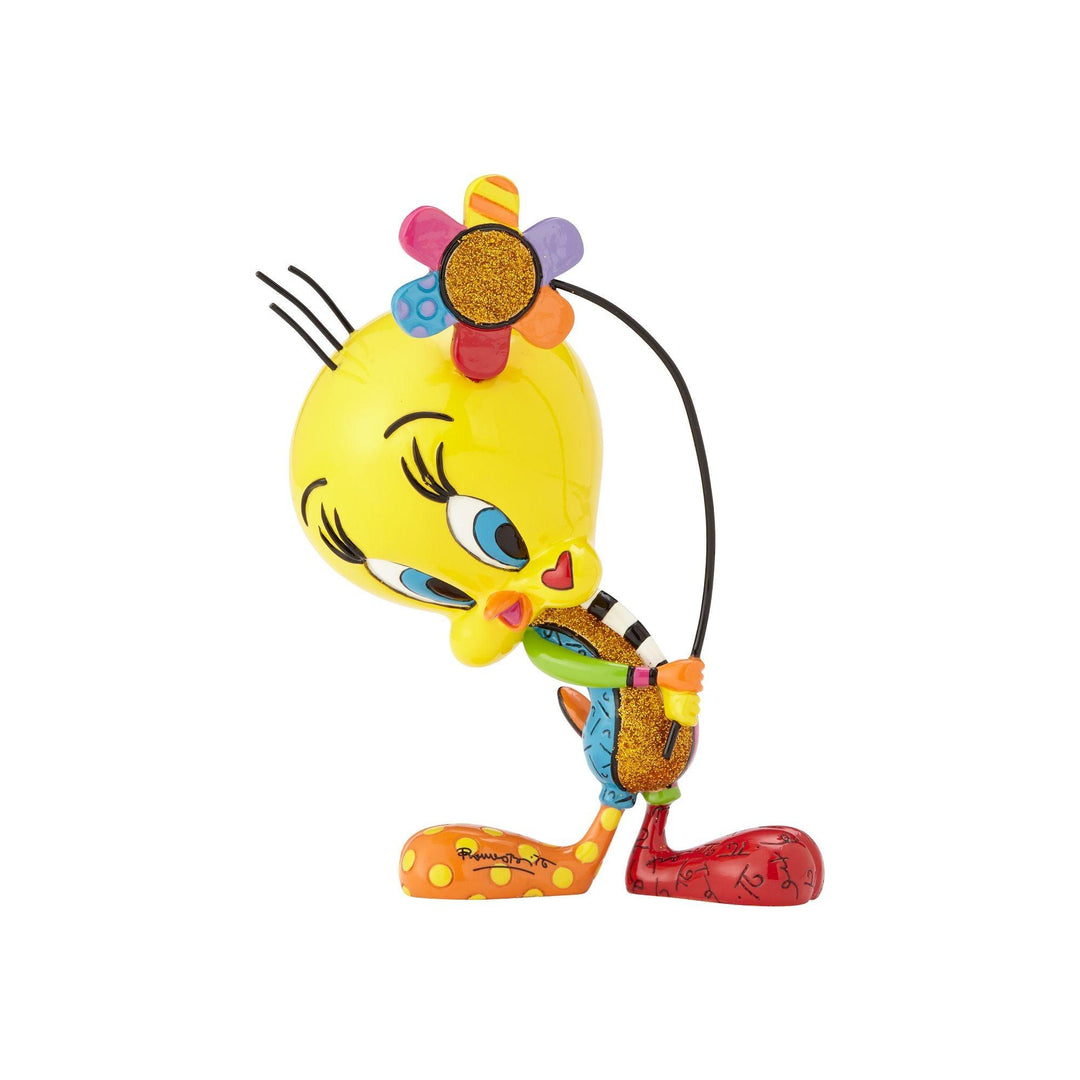 Tweety with Flower Figurine by Romero Britto - Enesco Gift Shop