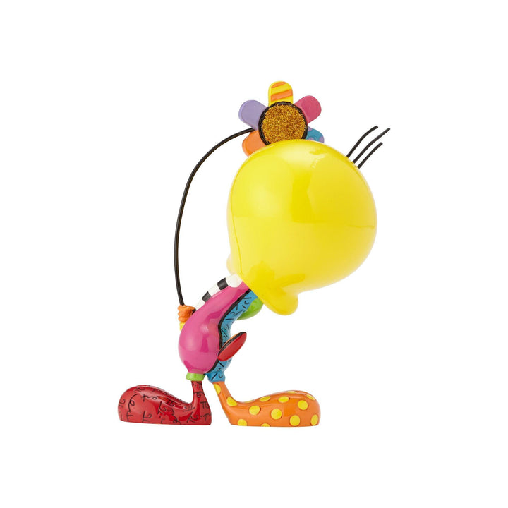 Tweety with Flower Figurine by Romero Britto - Enesco Gift Shop