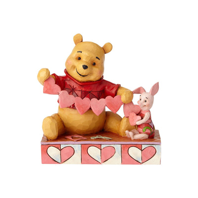 Handmade Valentines - Pooh and Piglet Figurine - Disney Traditions by Jim Shore - Enesco Gift Shop