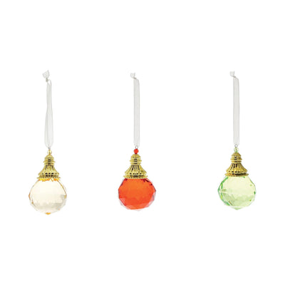 Round Cut Baubles Hanging Ornaments - 3 Assortment - Enesco Gift Shop