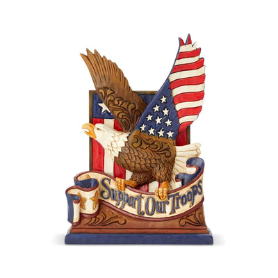 Support our Troops Eagle Figurine - Heartwood Creek by Jim Shore - Enesco Gift Shop