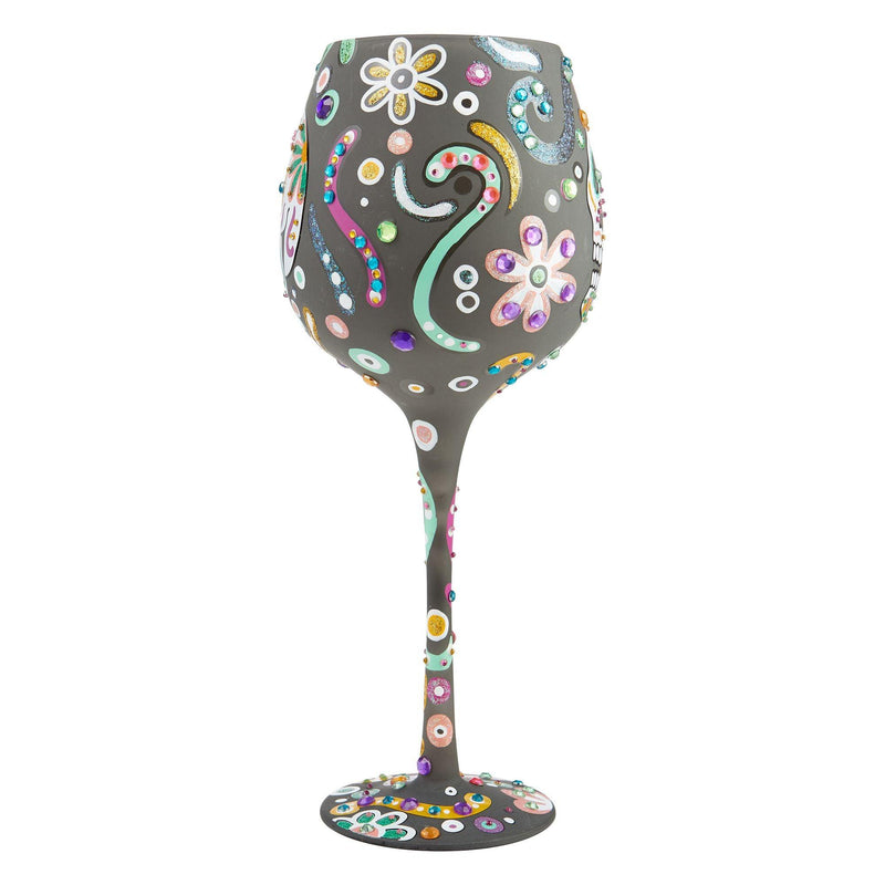 Superbling Sugar Skulls Wine Glass by Lolita - Enesco Gift Shop