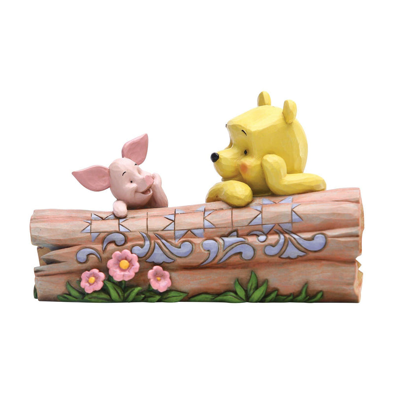 Pooh and Piglet on a Log Figurine - Disney Traditions by Jim Shore - Enesco Gift Shop