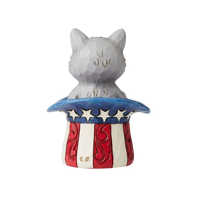 Patriotic Kitten Mini Figurine - Heartwood Creek by Jim Shore - Enesco Gift Shop